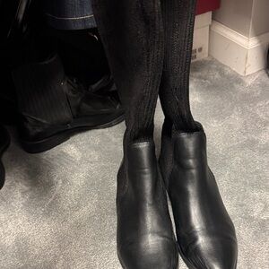 Black Knee-High Boots